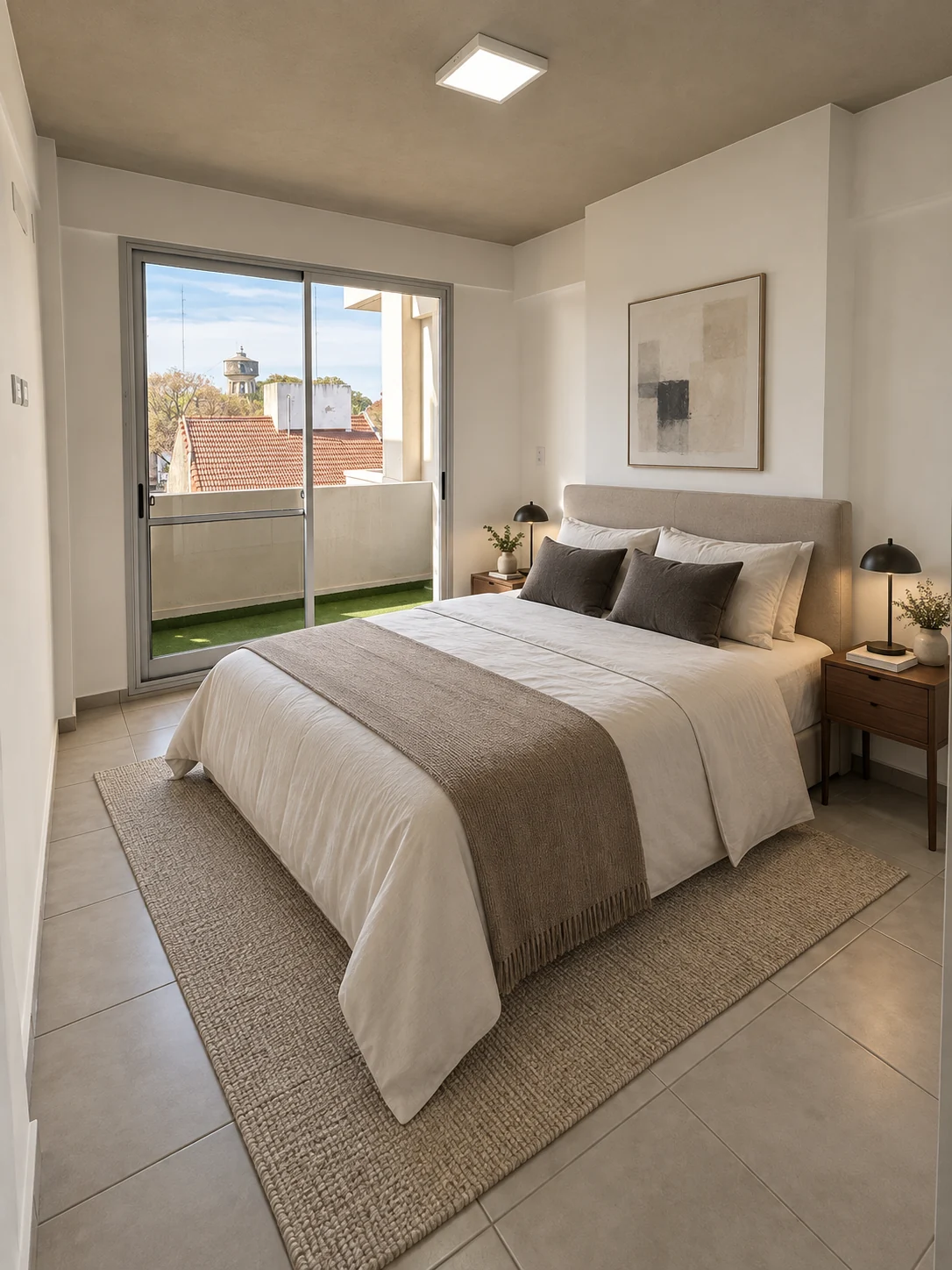 Dormitorio con salida al balcón