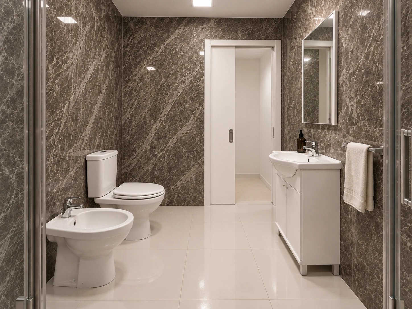 Baño, vista hacia el acceso